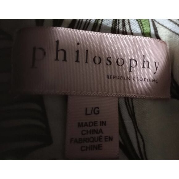 Philosophy Blouse‎ Ladies Large Distressed Lightweight - Picture 6 of 8